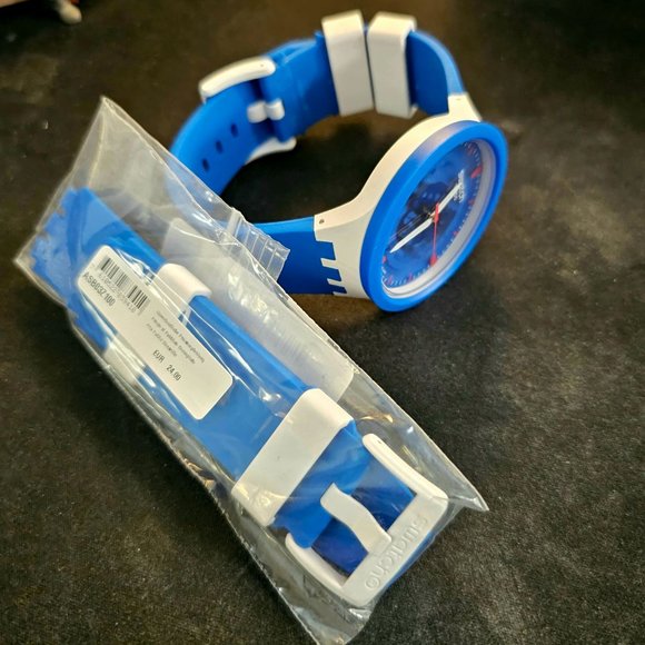 NASA "Jumpsuit" Swatch BIG BOLD + EXTRA OEM Jumpsuit strap(!) EUC - Picture 11 of 16